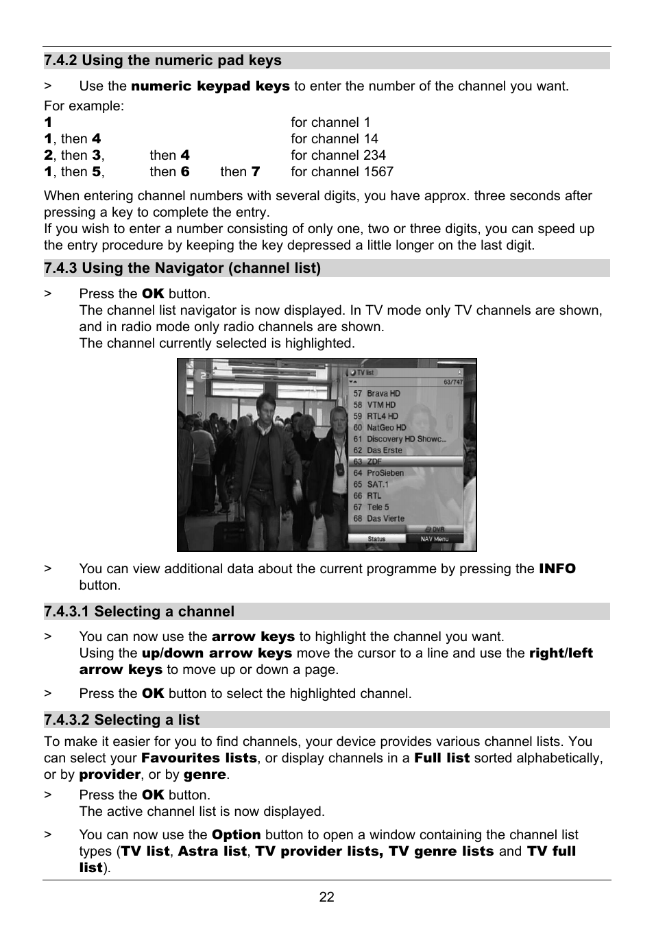 TechniSat TechniStar S2 User Manual | Page 22 / 48