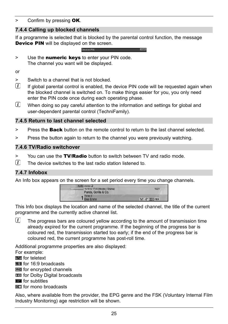 TechniSat TechniStar S2 User Manual | Page 25 / 48