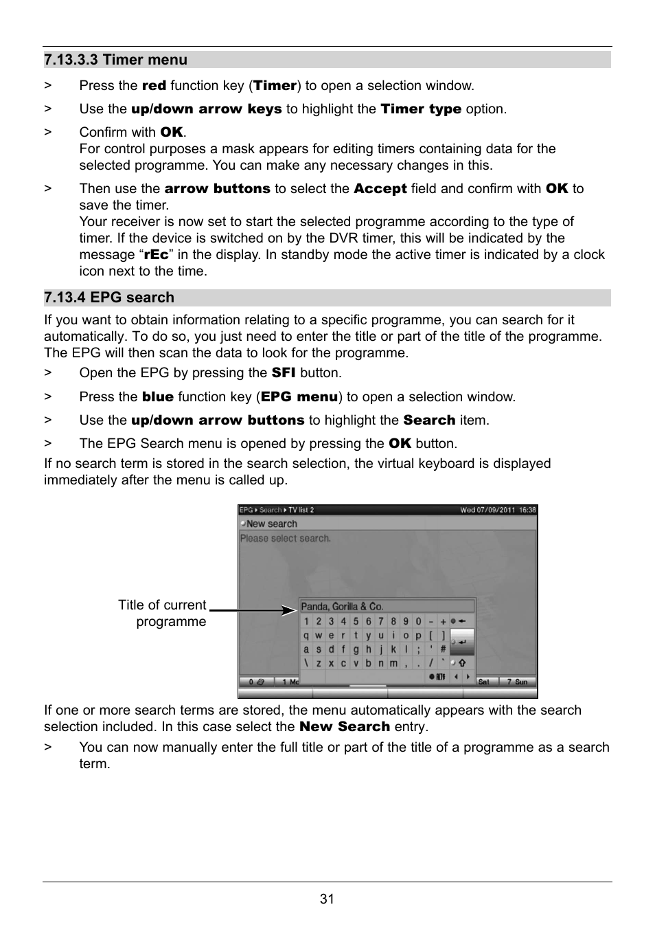 TechniSat TechniStar S2 User Manual | Page 31 / 48