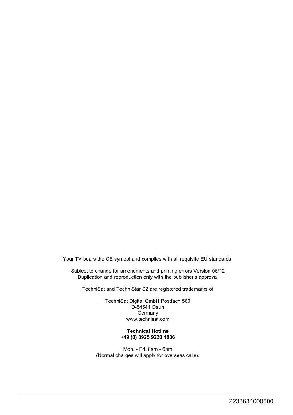 TechniSat TechniStar S2 User Manual | Page 48 / 48