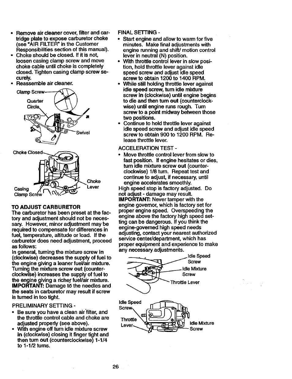 Craftsman 917.270770 User Manual | Page 26 / 60