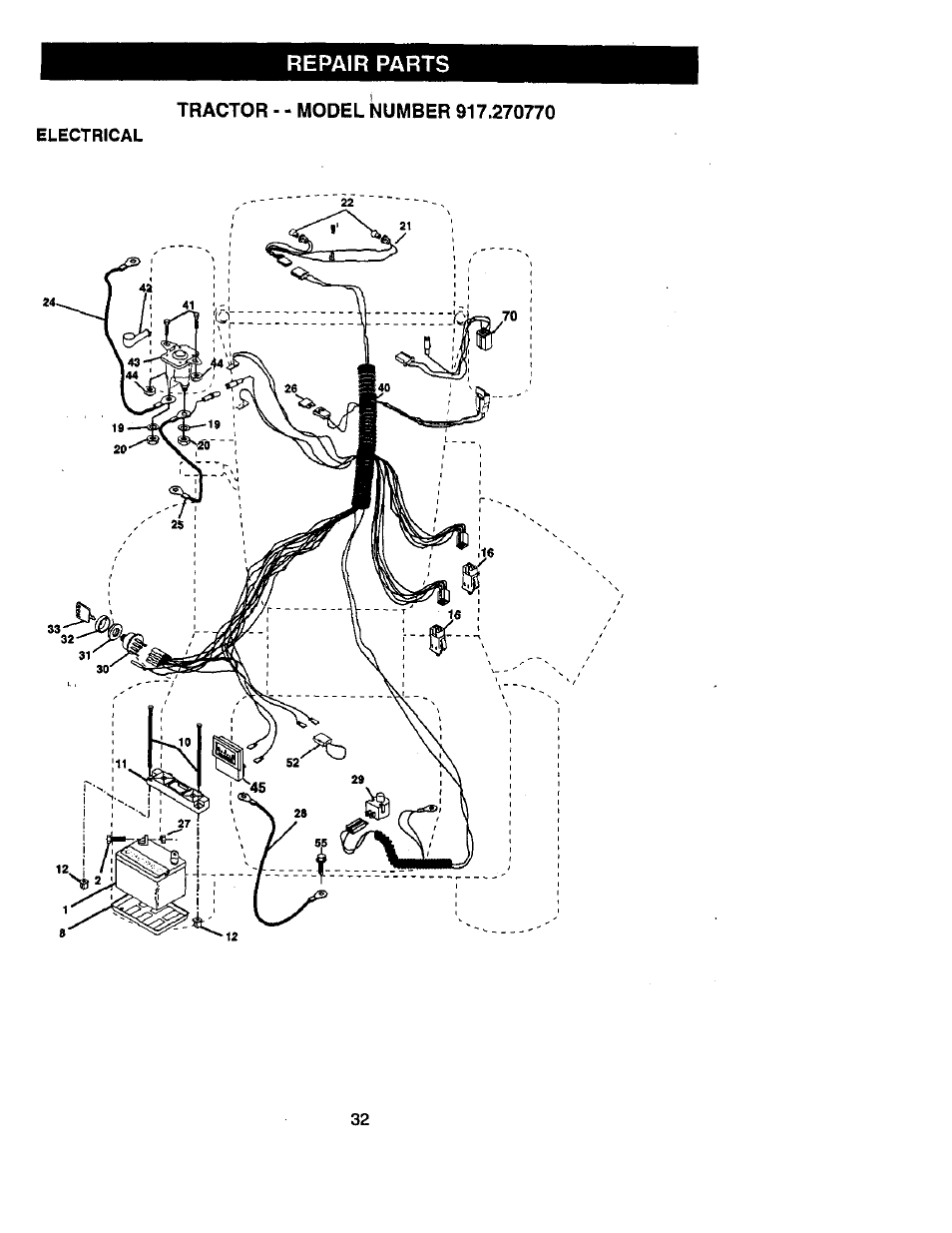 Repair parts | Craftsman 917.270770 User Manual | Page 32 / 60