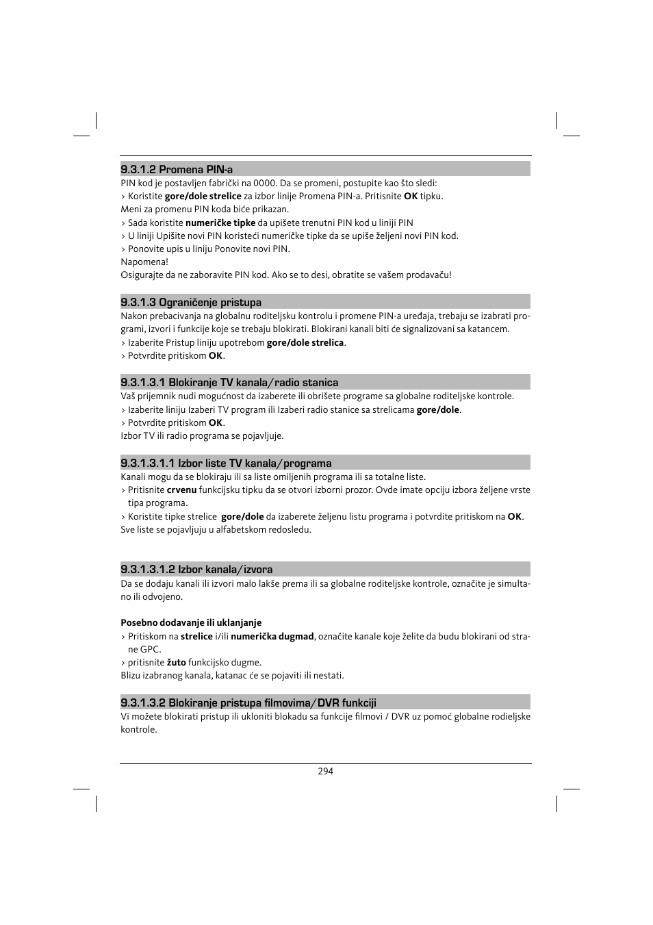TechniSat DiGYBOXX HD CX User Manual | Page 294 / 304