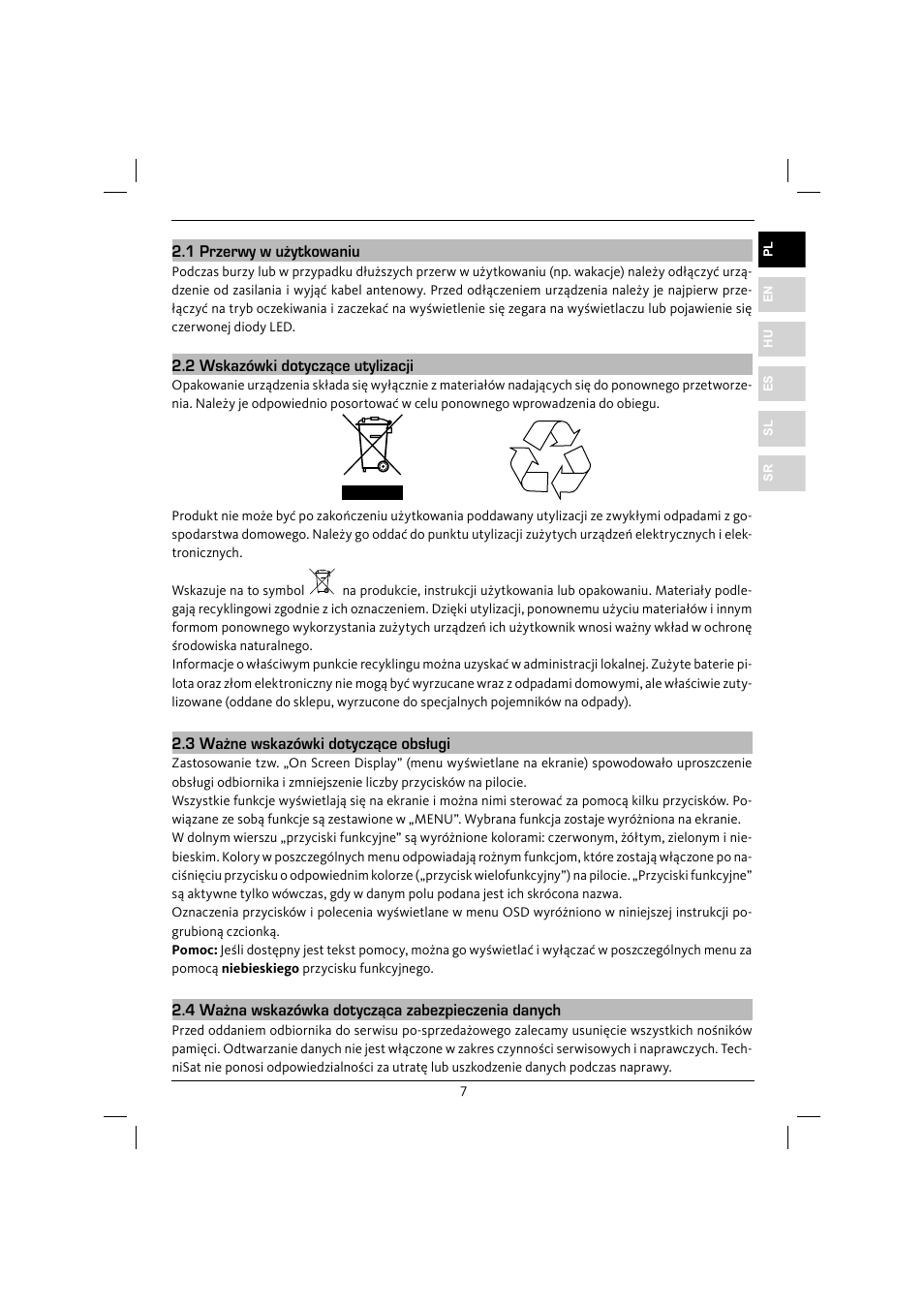 TechniSat DiGYBOXX HD CX User Manual | Page 7 / 304