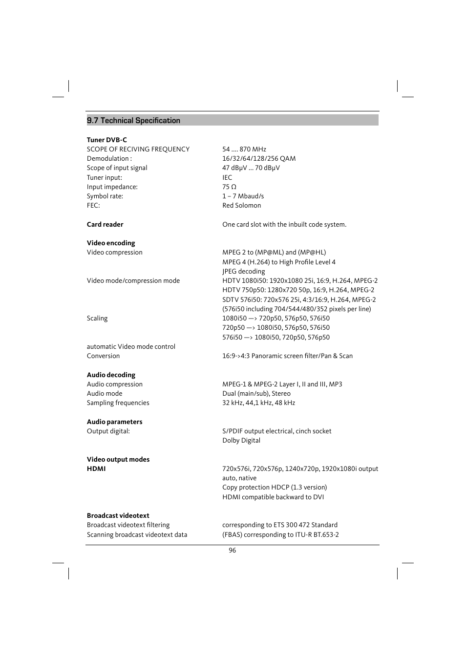 TechniSat DiGYBOXX HD CX User Manual | Page 96 / 304