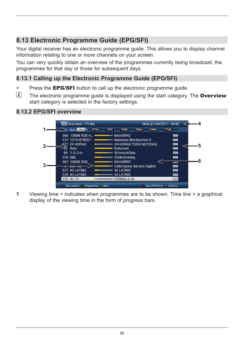 13 electronic programme guide (epg/sfi) | TechniSat TechniStar K2 ISIO User Manual | Page 25 / 36