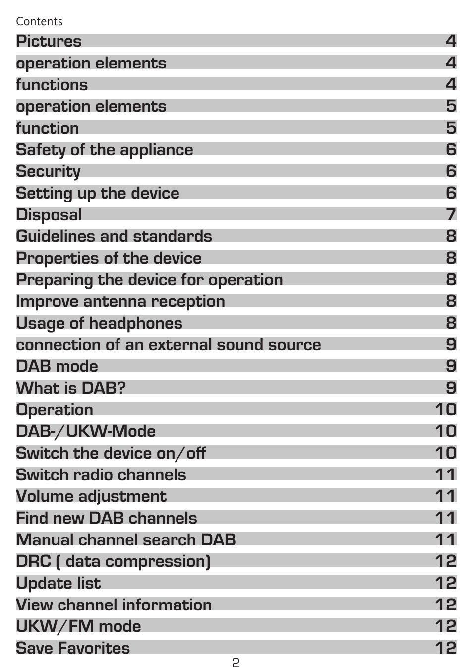 TechniSat DigitRadio 300 User Manual | Page 2 / 20
