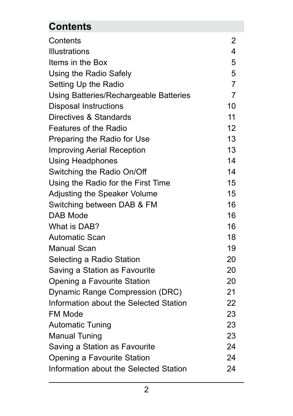 TechniSat DigitRadio 250 User Manual | Page 2 / 32