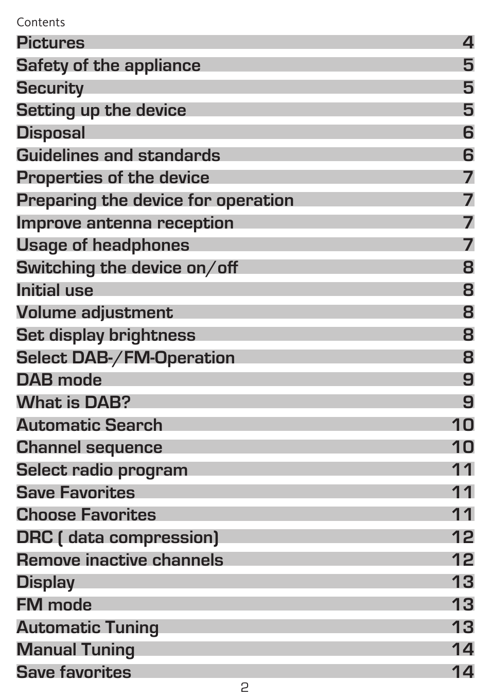 TechniSat DigitRadio 50 User Manual | Page 2 / 23