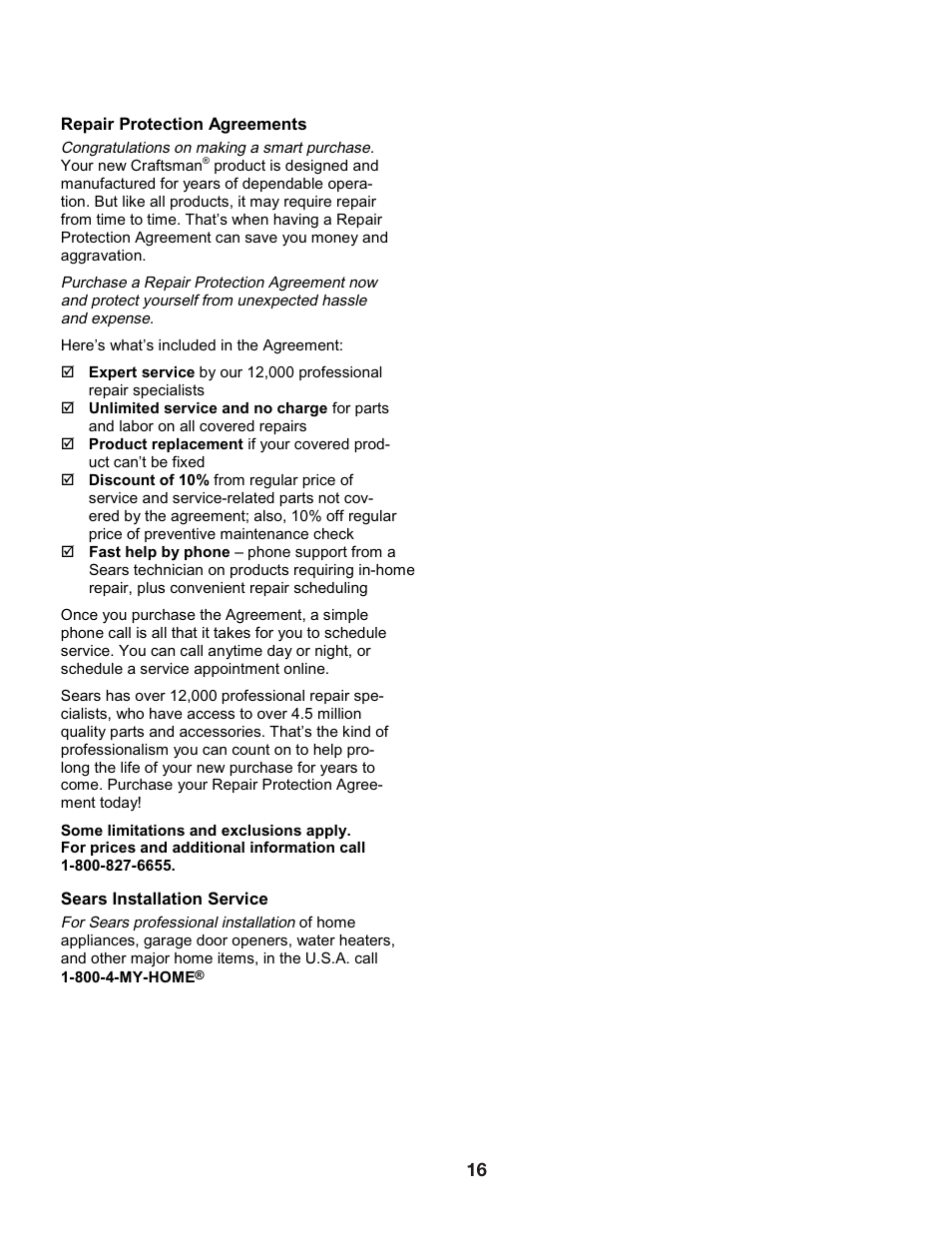 Craftsman 316.2926 User Manual | Page 16 / 32