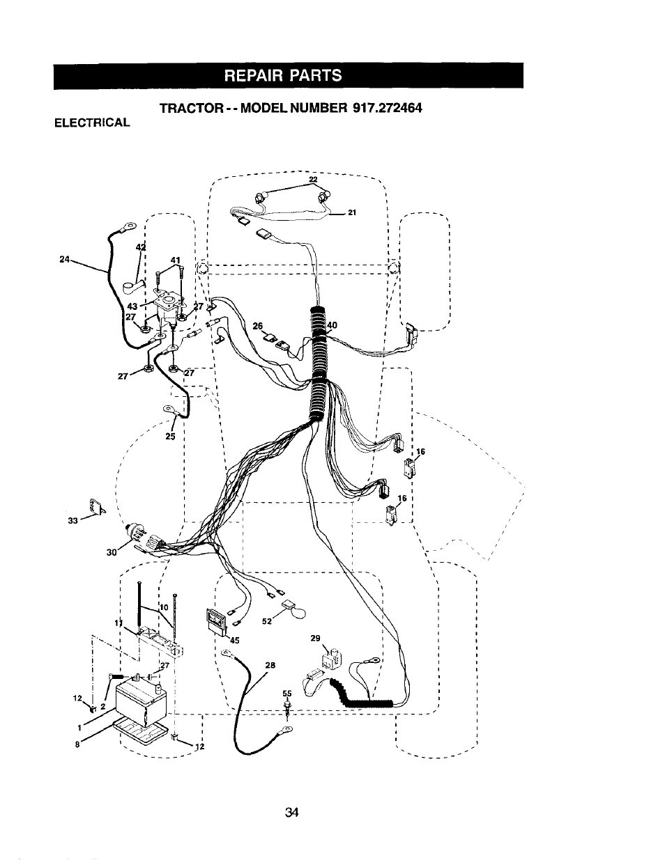 Repair parts | Craftsman 917.272464 User Manual | Page 34 / 60