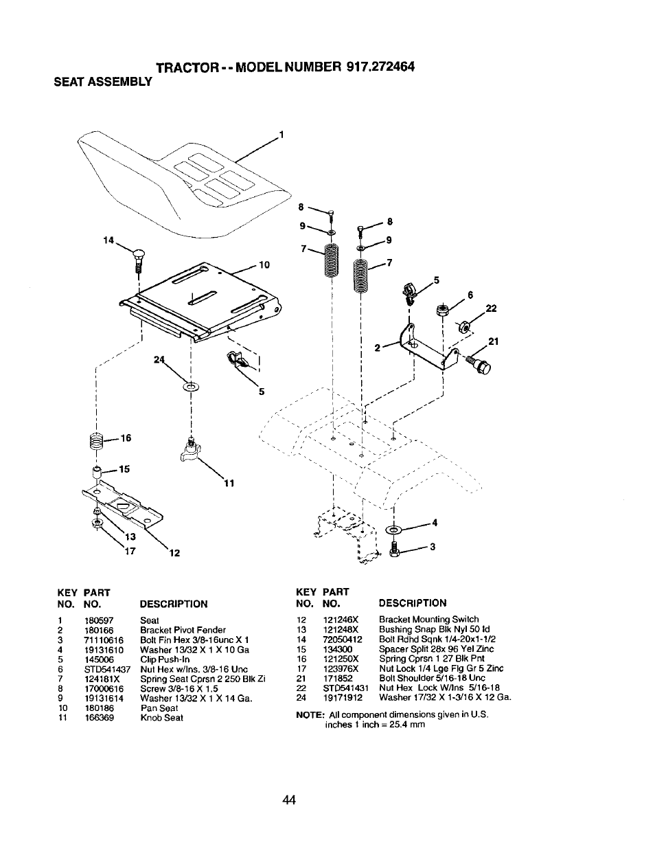 Craftsman 917.272464 User Manual | Page 44 / 60
