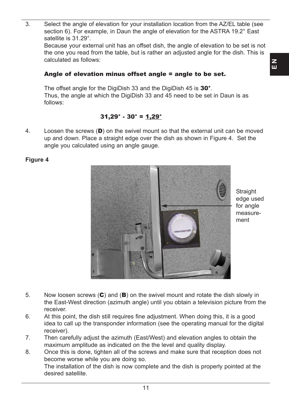 TechniSat SATMAN 45 Mounting instruction User Manual | Page 11 / 84