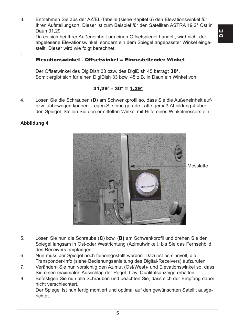 TechniSat SATMAN 45 Mounting instruction User Manual | Page 5 / 84