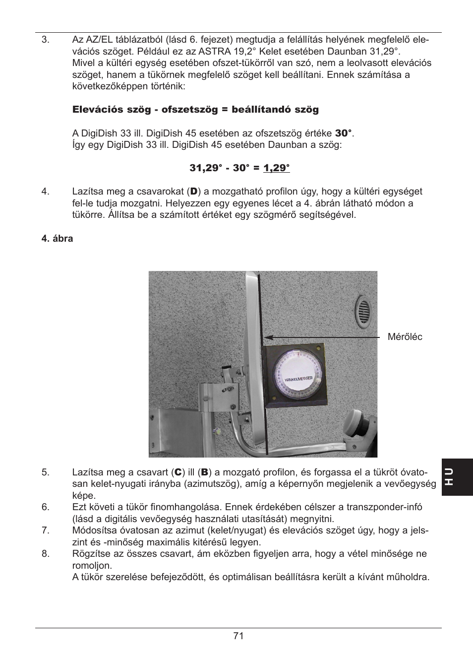 TechniSat SATMAN 45 Mounting instruction User Manual | Page 71 / 84