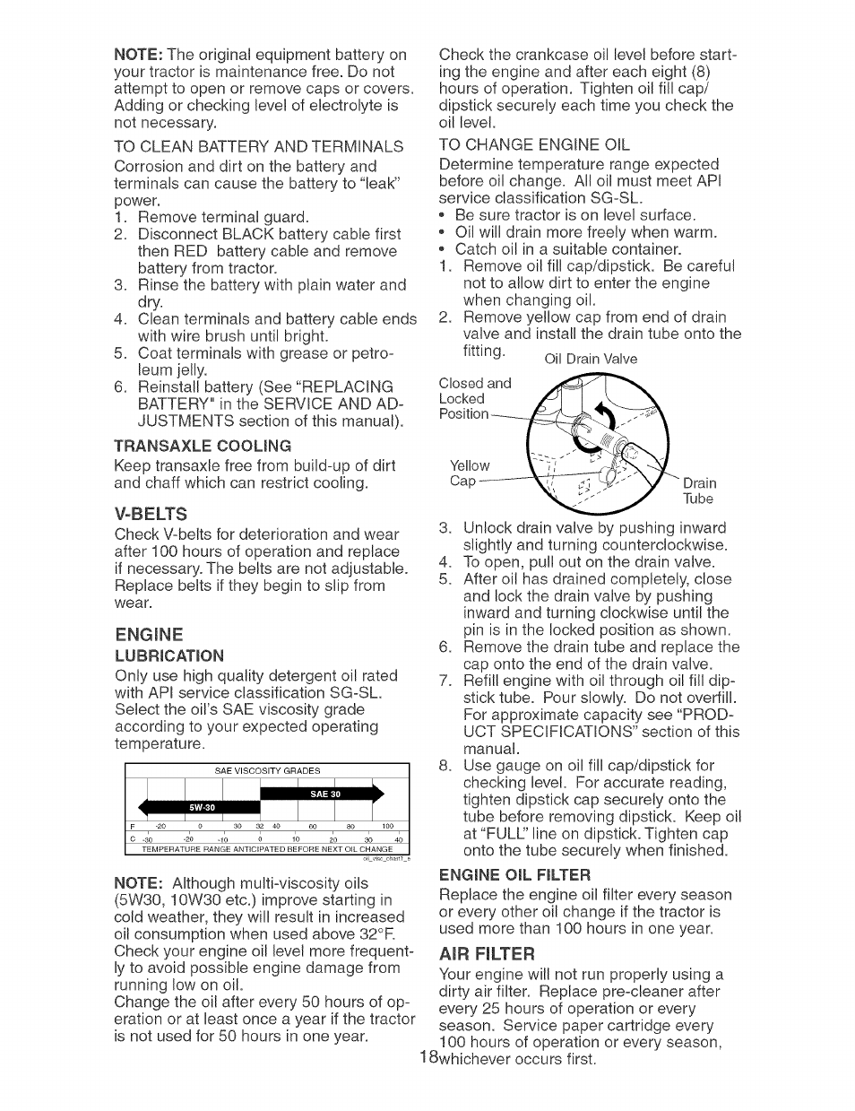 V-belts, Engine | Craftsman 917.273638 User Manual | Page 18 / 56