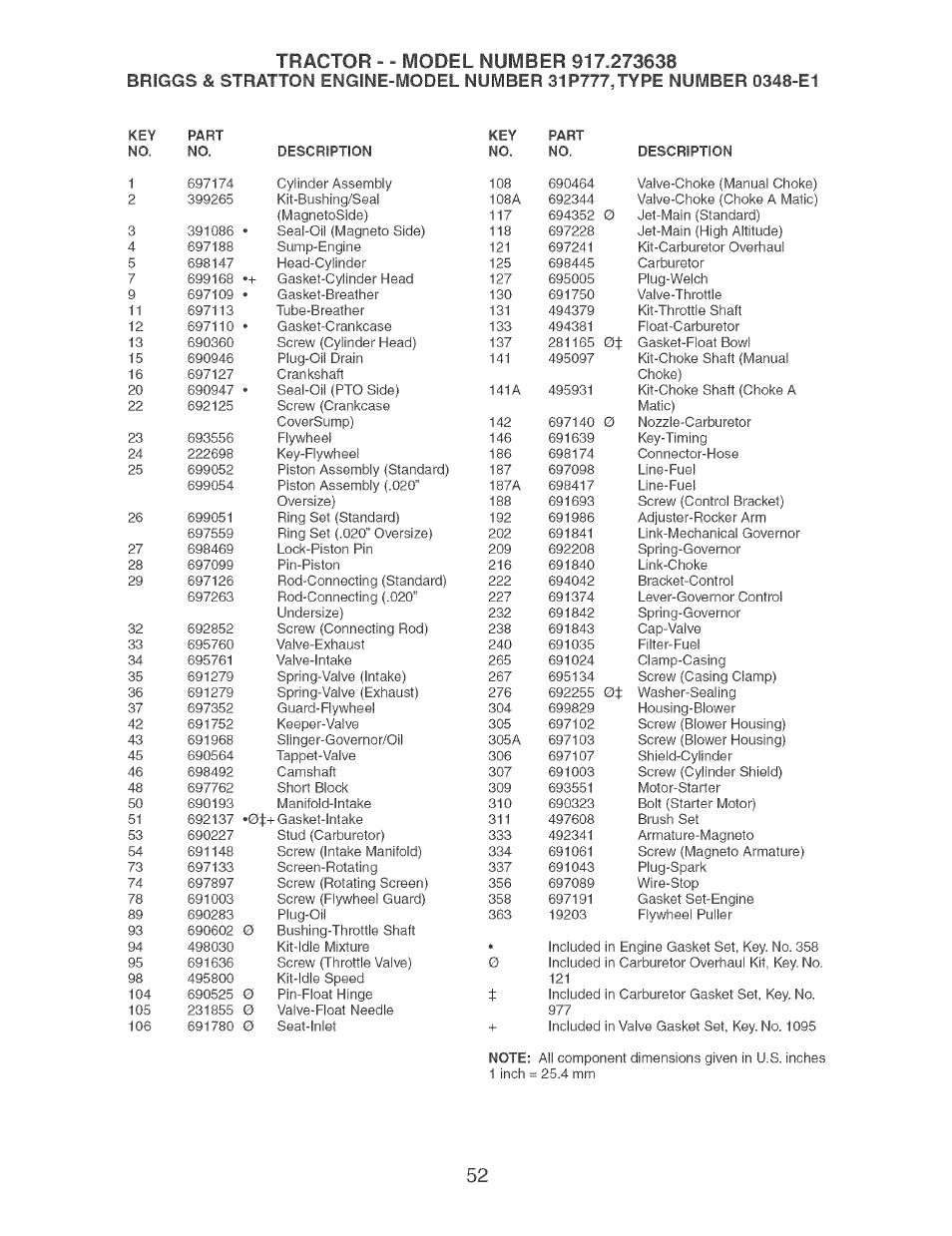 108a, 187a | Craftsman 917.273638 User Manual | Page 52 / 56