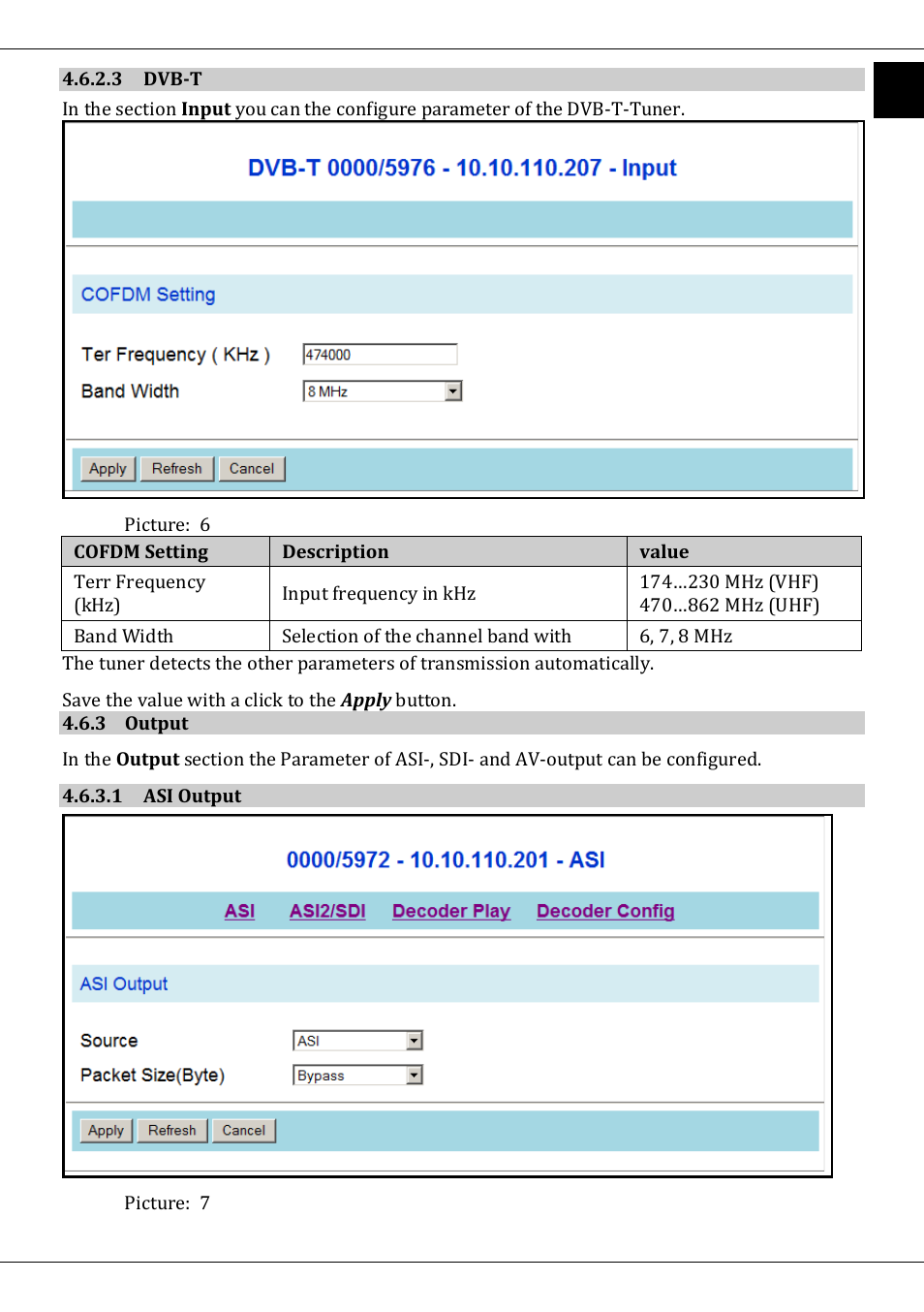 3 dvb-t, 3 output, 1 asi output | TechniSat DVB-T/IP IRD User Manual | Page 41 / 57