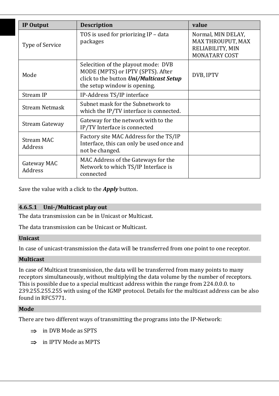 1 uni-/multicast play out | TechniSat DVB-T/IP IRD User Manual | Page 48 / 57