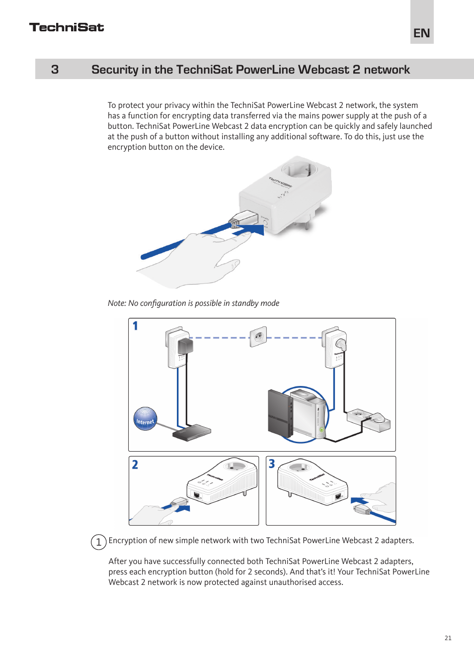 TechniSat PowerLine Webcast 2 User Manual | Page 21 / 40