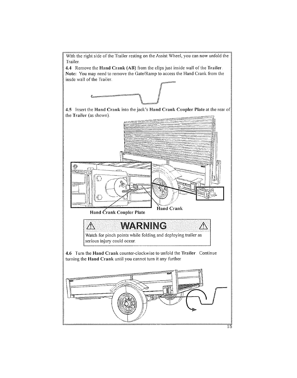 Warning | Craftsman 123.24201 User Manual | Page 15 / 56