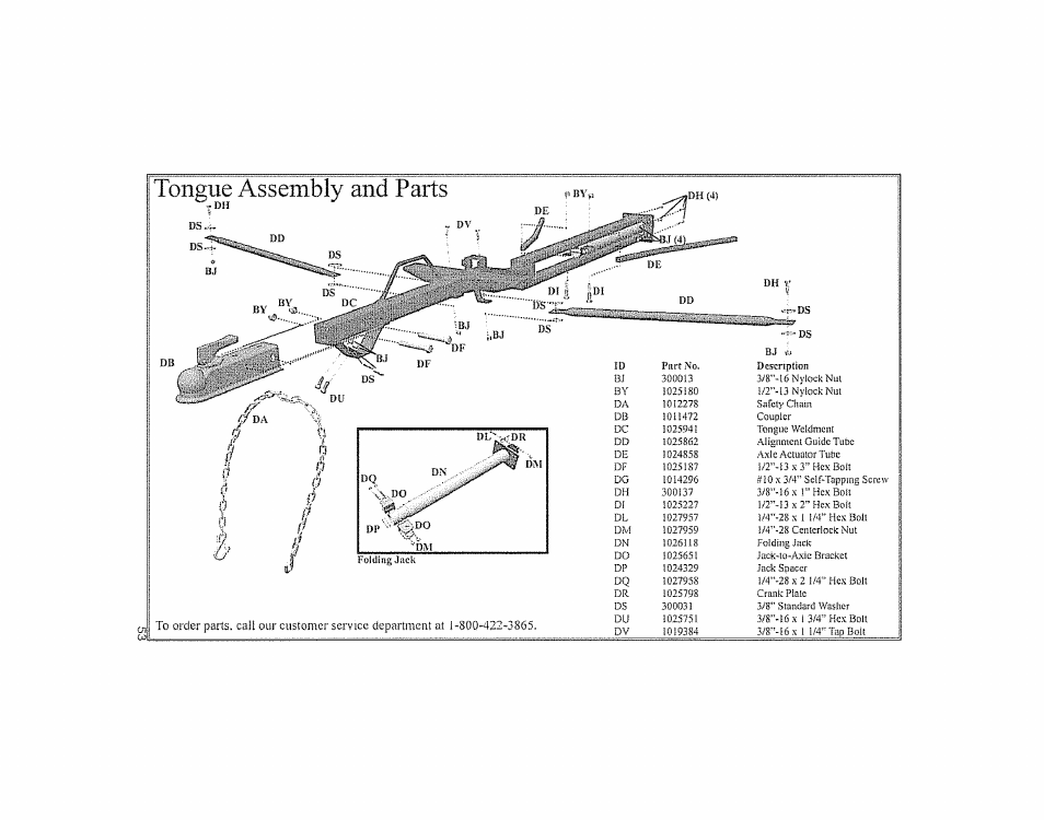 Tongue assembly and parts | Craftsman 123.24201 User Manual | Page 53 / 56