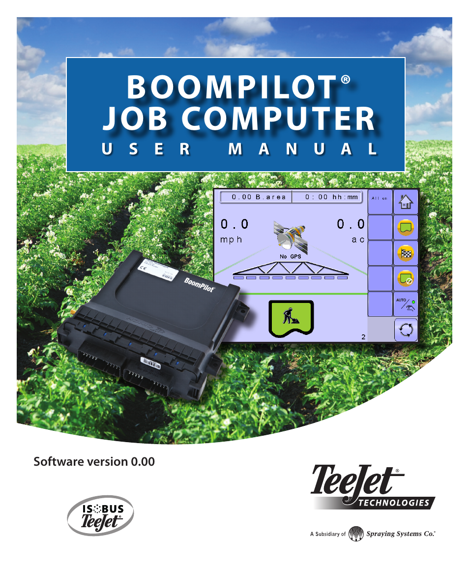 TeeJet BOOMPILOT JOB COMPUTER User Manual | 32 pages