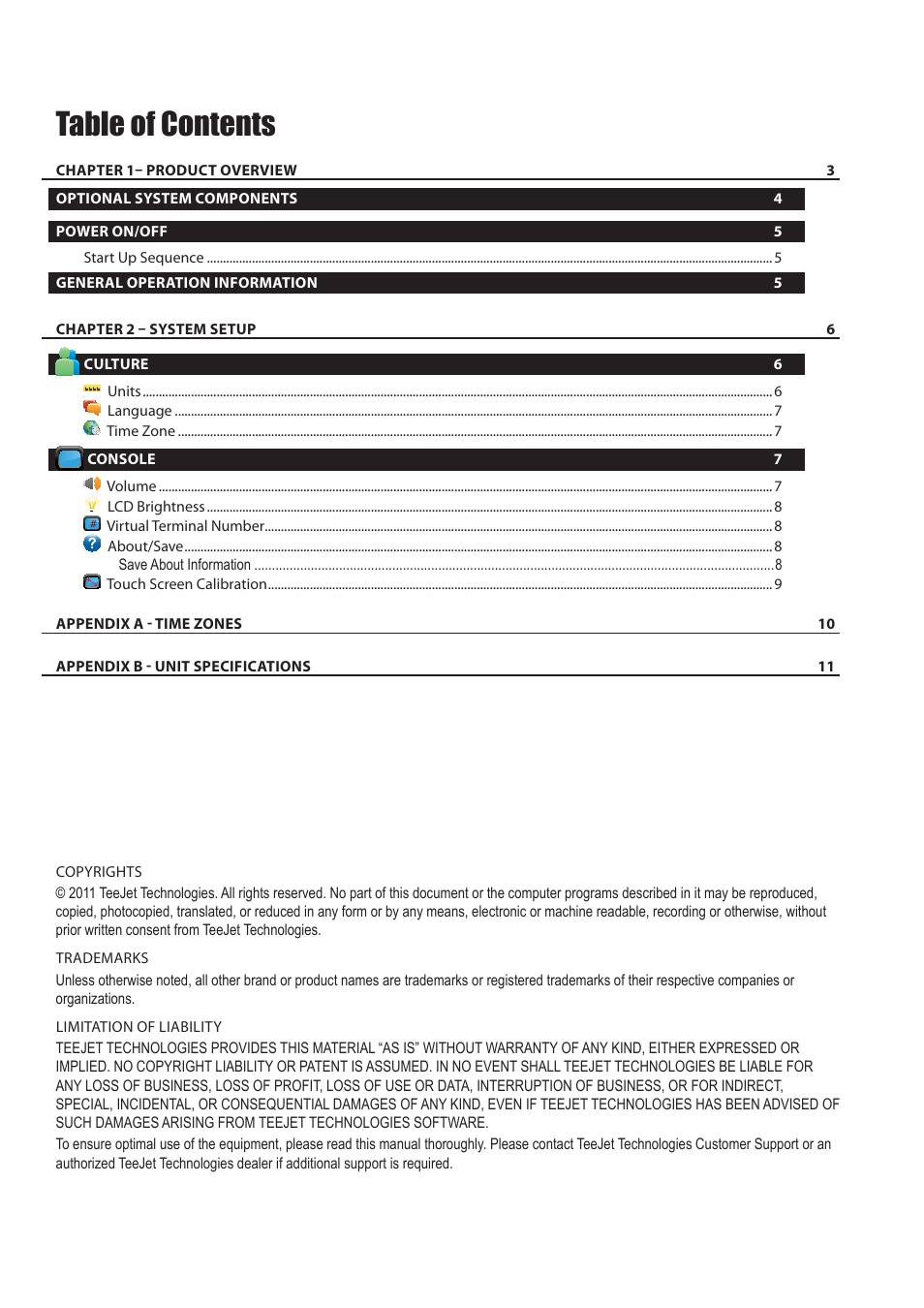 TeeJet MATRIX 570VT Software version 1.00 User Manual | Page 2 / 12