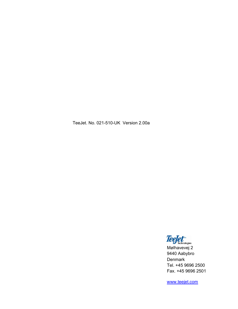 TeeJet 500 SLURRY COMPUTER User Manual | 30 pages