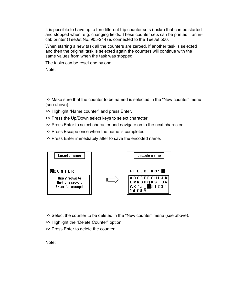 TeeJet 500 SLURRY COMPUTER User Manual | Page 22 / 30