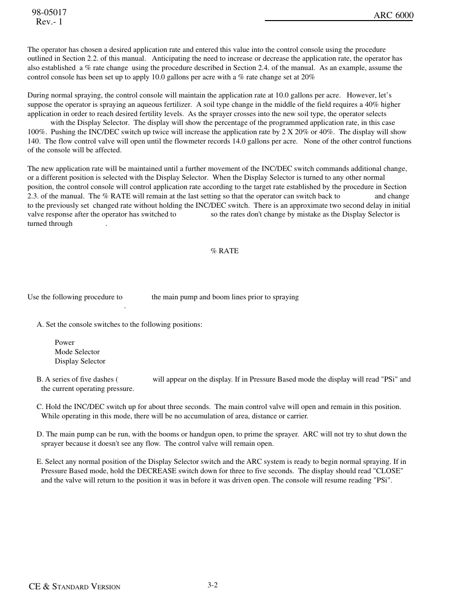 Changing application rate | TeeJet ARC-6000 User Manual | Page 24 / 50