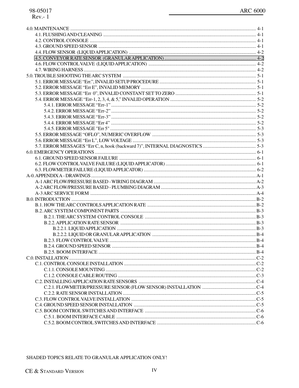 TeeJet ARC-6000 User Manual | Page 4 / 50