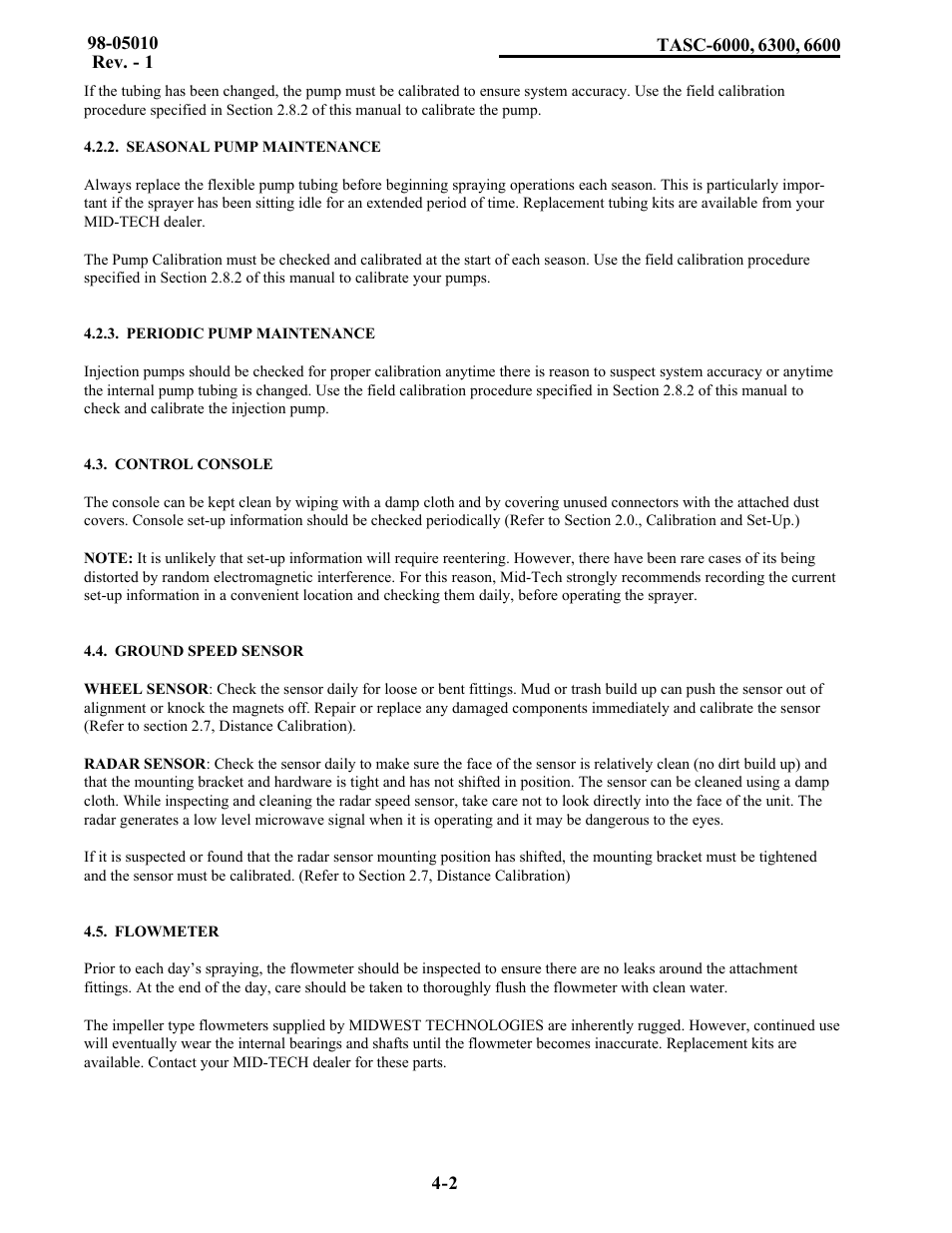 TeeJet TASC-6600 User Manual | Page 36 / 78