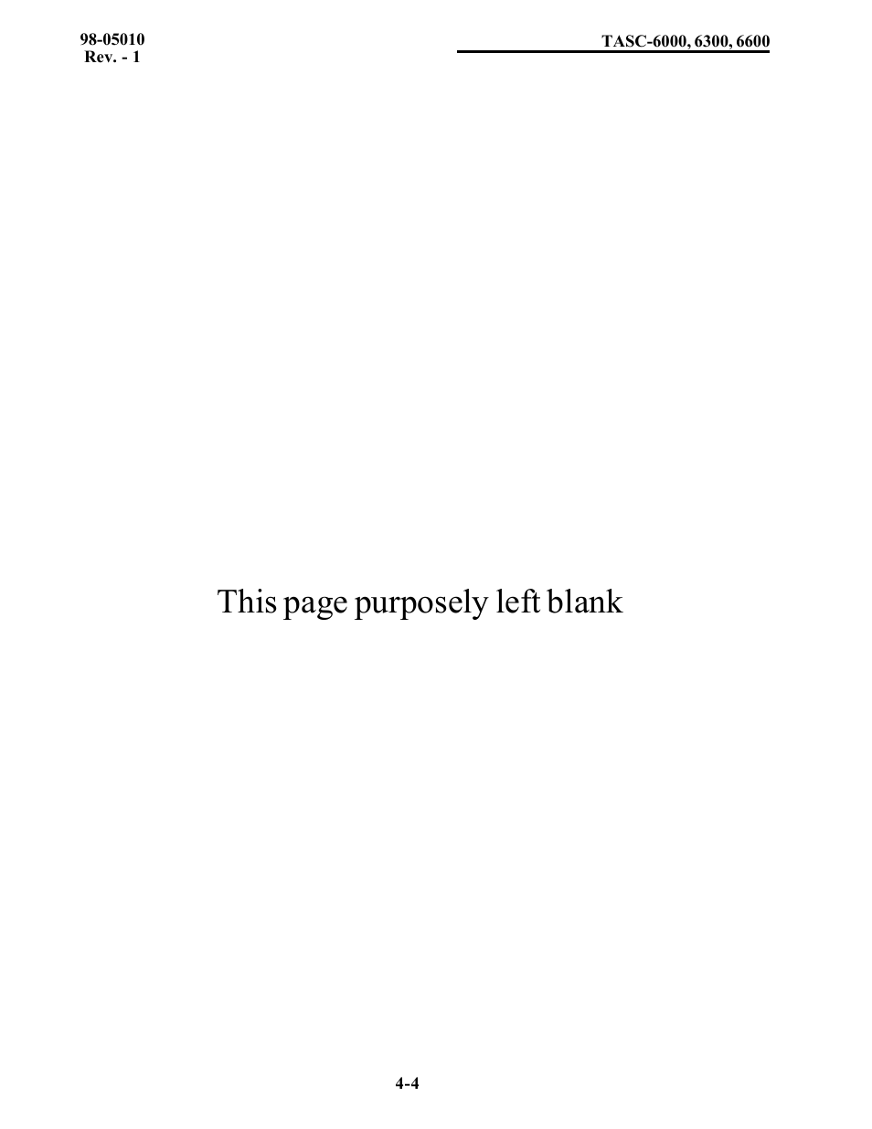 This page purposely left blank | TeeJet TASC-6600 User Manual | Page 38 / 78