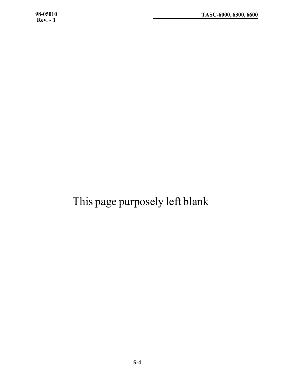 This page purposely left blank | TeeJet TASC-6600 User Manual | Page 42 / 78
