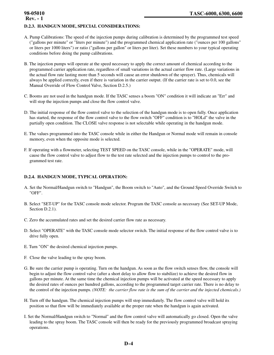 TeeJet TASC-6600 User Manual | Page 72 / 78