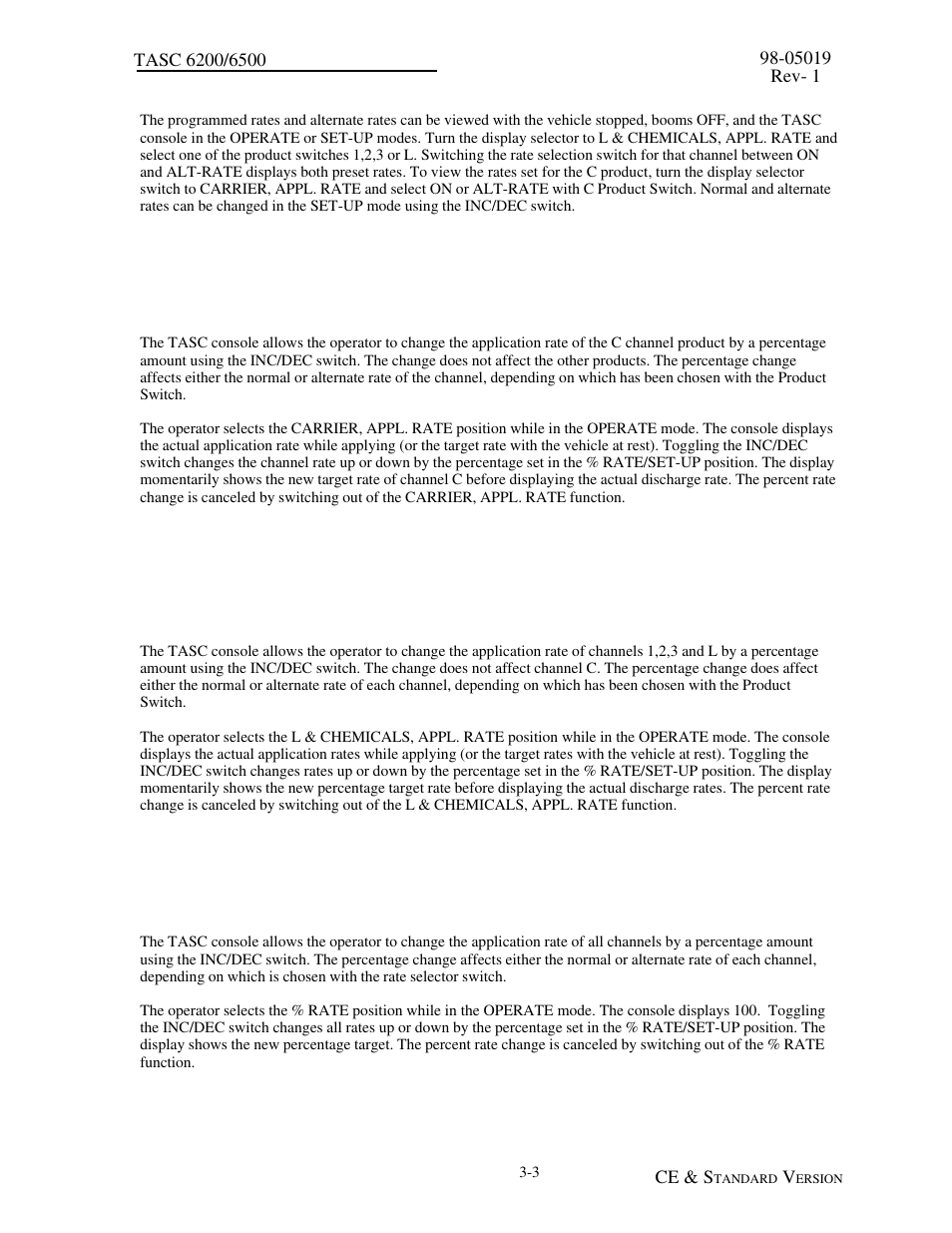 6 manual override of control valve -4 | TeeJet TASC-6500 User Manual | Page 27 / 50