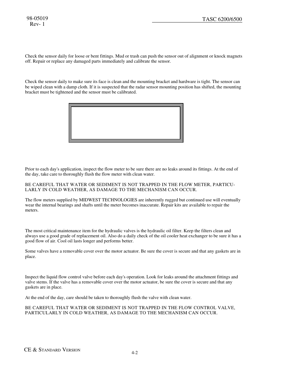 3 ground speed sensor, 1 wheel sensor, 2 radar sensor | 4 flow meter, 5 hydraulic flow control valves, 6 liquid flow control valves, 1 wheel sensor -2 4.3.2 radar sensor -2 | TeeJet TASC-6500 User Manual | Page 30 / 50