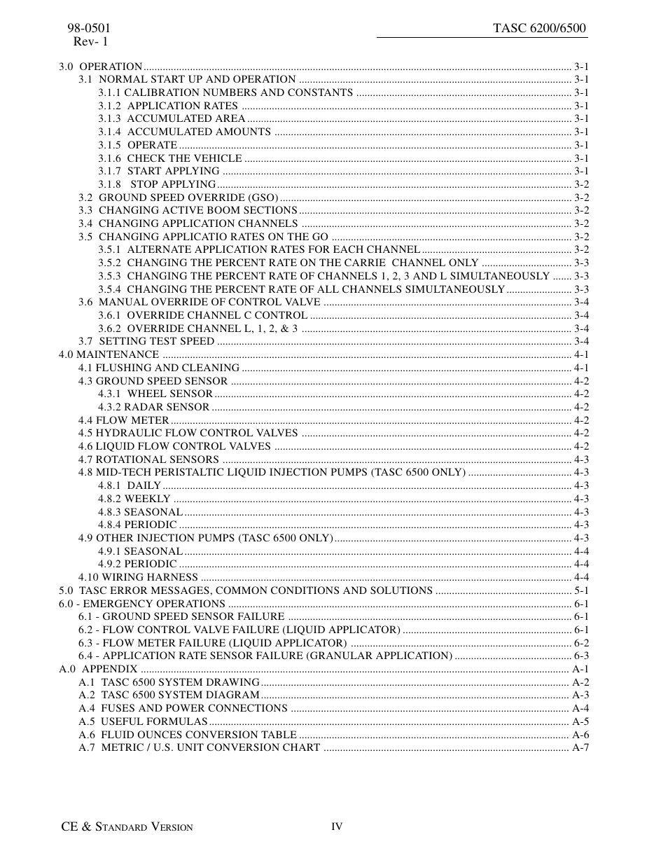 TeeJet TASC-6500 User Manual | Page 4 / 50