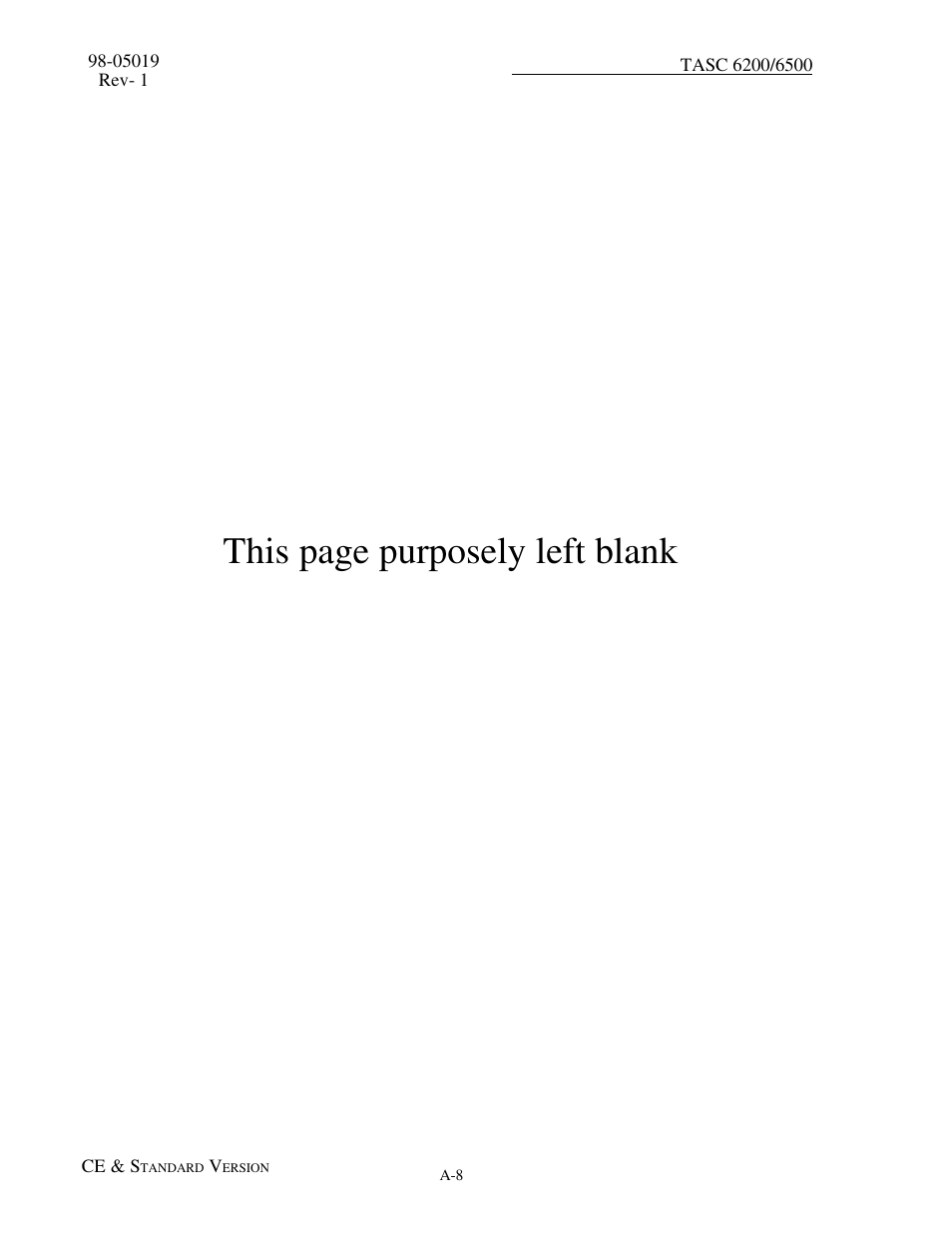 This page purposely left blank | TeeJet TASC-6500 User Manual | Page 50 / 50