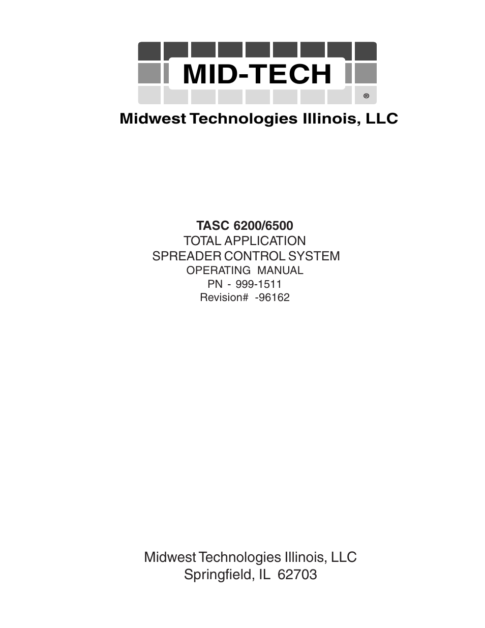 TeeJet TASC-6500 User Manual | 45 pages