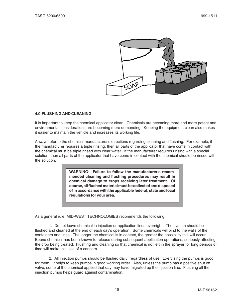 Soap | TeeJet TASC-6500 User Manual | Page 18 / 45