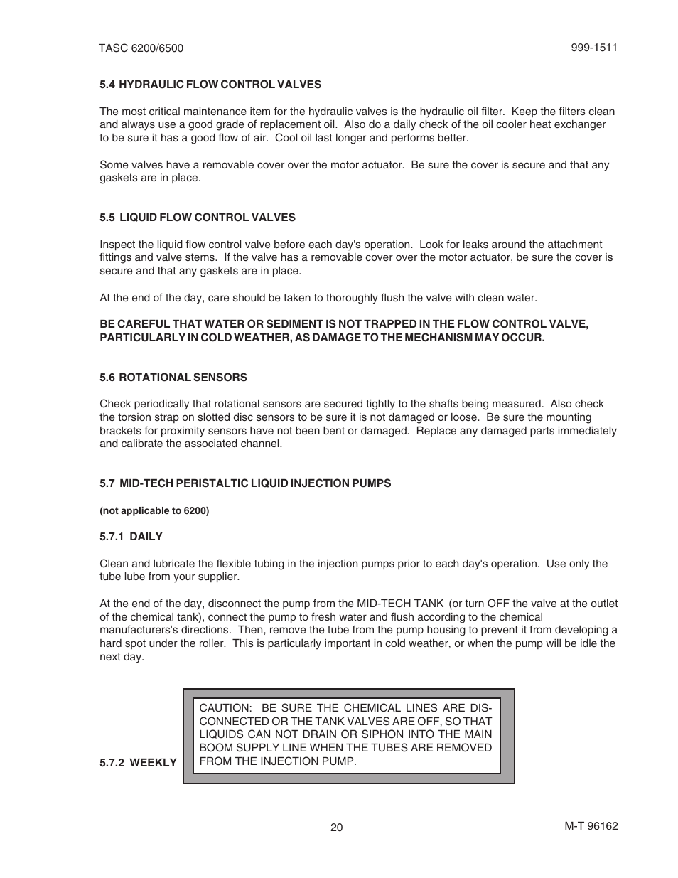 TeeJet TASC-6500 User Manual | Page 20 / 45