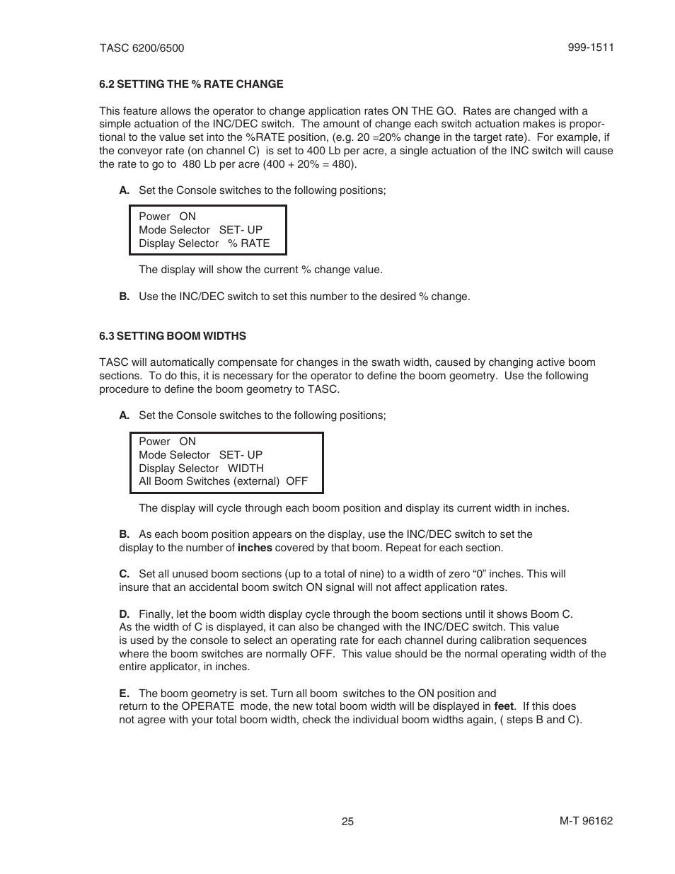 TeeJet TASC-6500 User Manual | Page 25 / 45