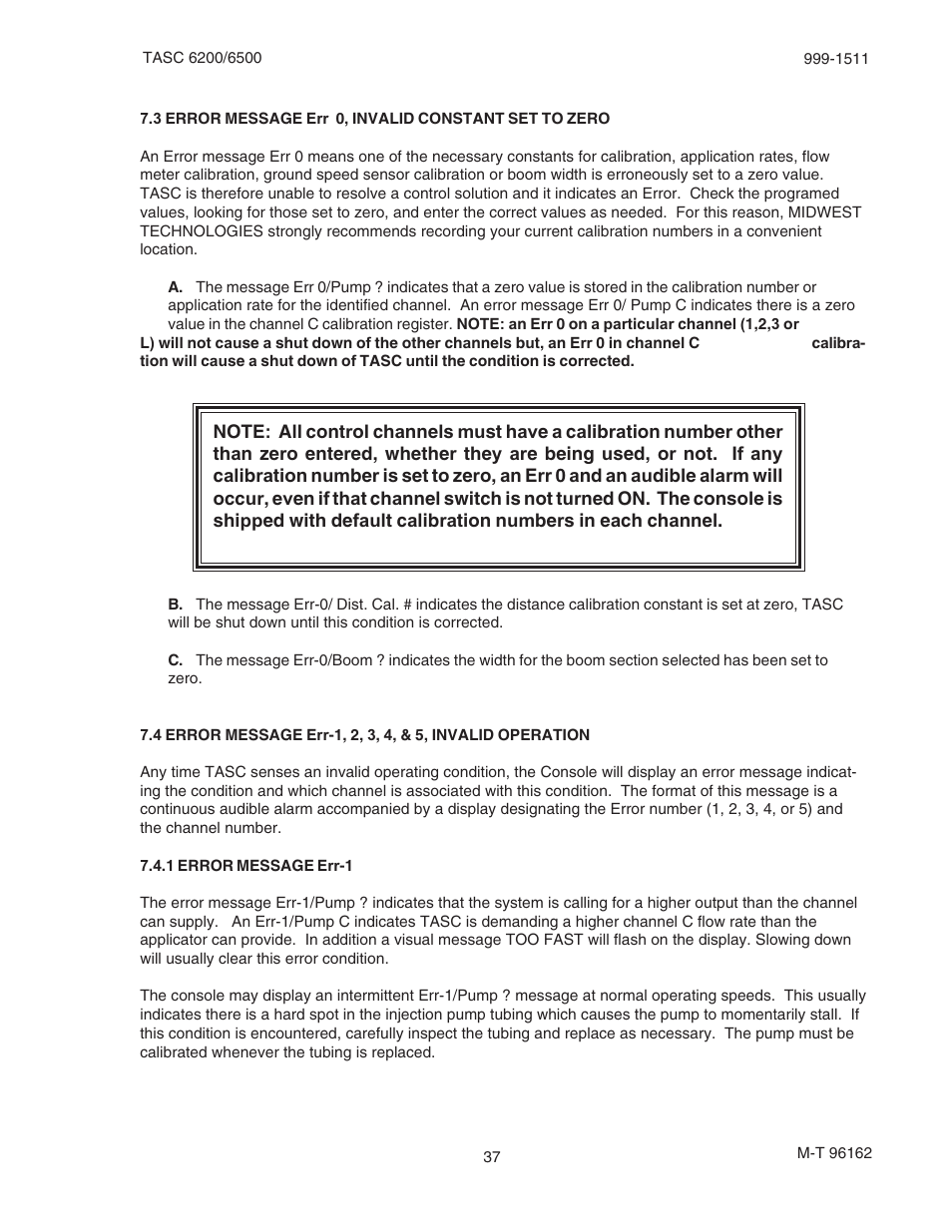 TeeJet TASC-6500 User Manual | Page 37 / 45