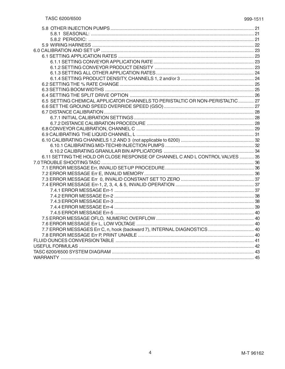 TeeJet TASC-6500 User Manual | Page 4 / 45