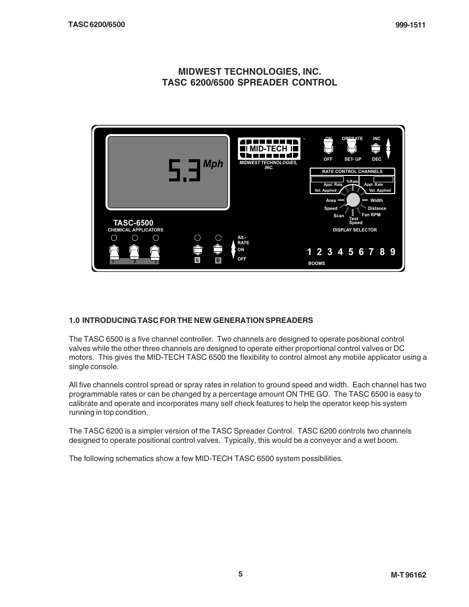 Tasc-6500, Mid-tech | TeeJet TASC-6500 User Manual | Page 5 / 45