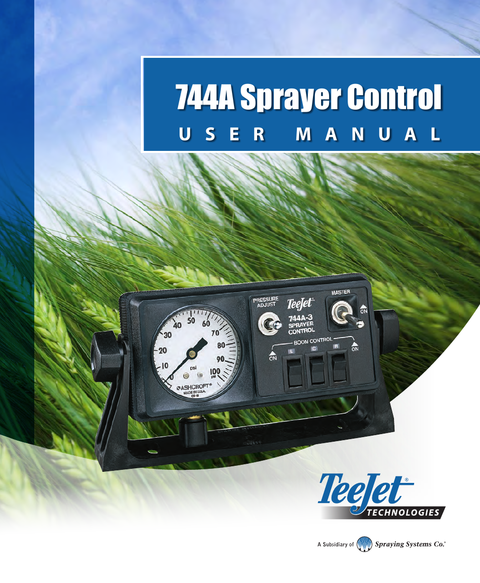 TeeJet 744A Sprayer Control User Manual | 14 pages