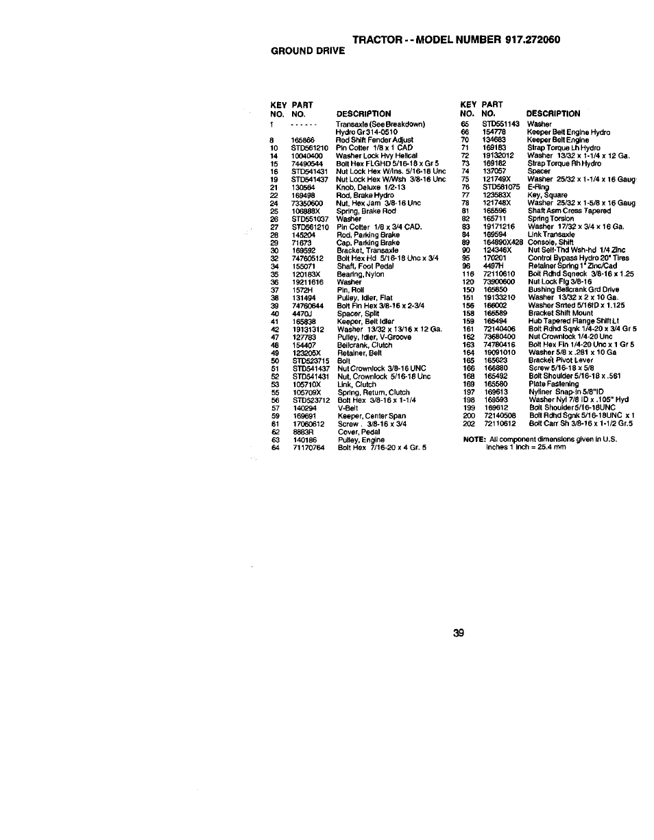 Ground drive | Craftsman 917.272060 User Manual | Page 39 / 64