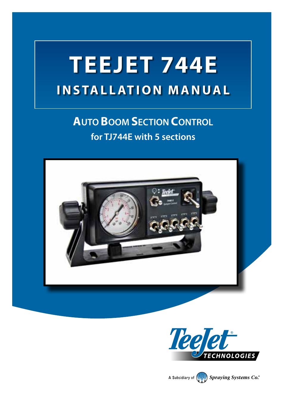 TeeJet 744E AUTO BOOM SECTION CONTROL User Manual | 8 pages